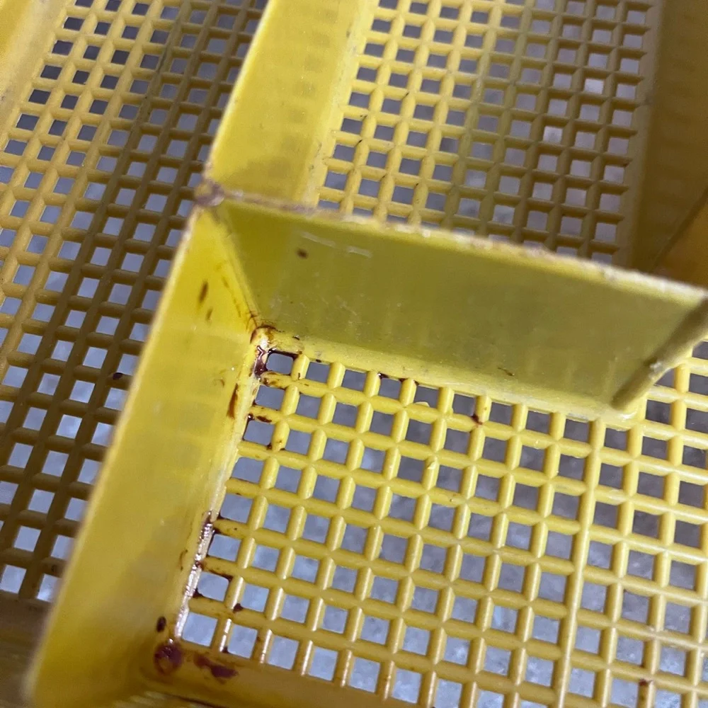 Vintage Yellow Plastic Cutlery Tray Organizer